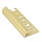Genesis Bright Brass Tile Trim 10mm - Aluminium Round 2.5m