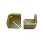 Genesis Brushed Brass Tile Corner Trim 10mm - Aluminium Straight