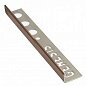 Genesis Copper Tile Trim 10mm - Stainless Steel Straight 2.5m