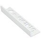 Genesis Matt White Tile Trim 10mm - Aluminium Straight 2.5m