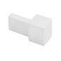 Genesis White Tile Corner Trim 12mm - Aluminium Square