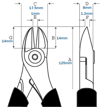 Bahco 2101G-160 dimensions