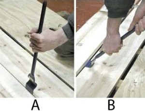 Ansell Floorboard Lifter In Use