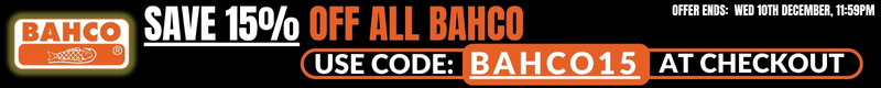 15% off all Bahco products