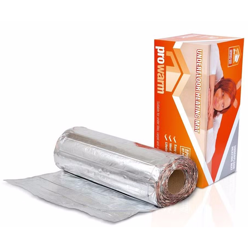2m sq, Manual Thermostat Electric Under Laminate//Wood Foil Underfloor Heating Mat Kit